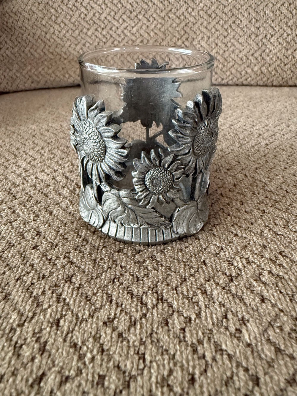 Pewter candle holder by Seagull vintage